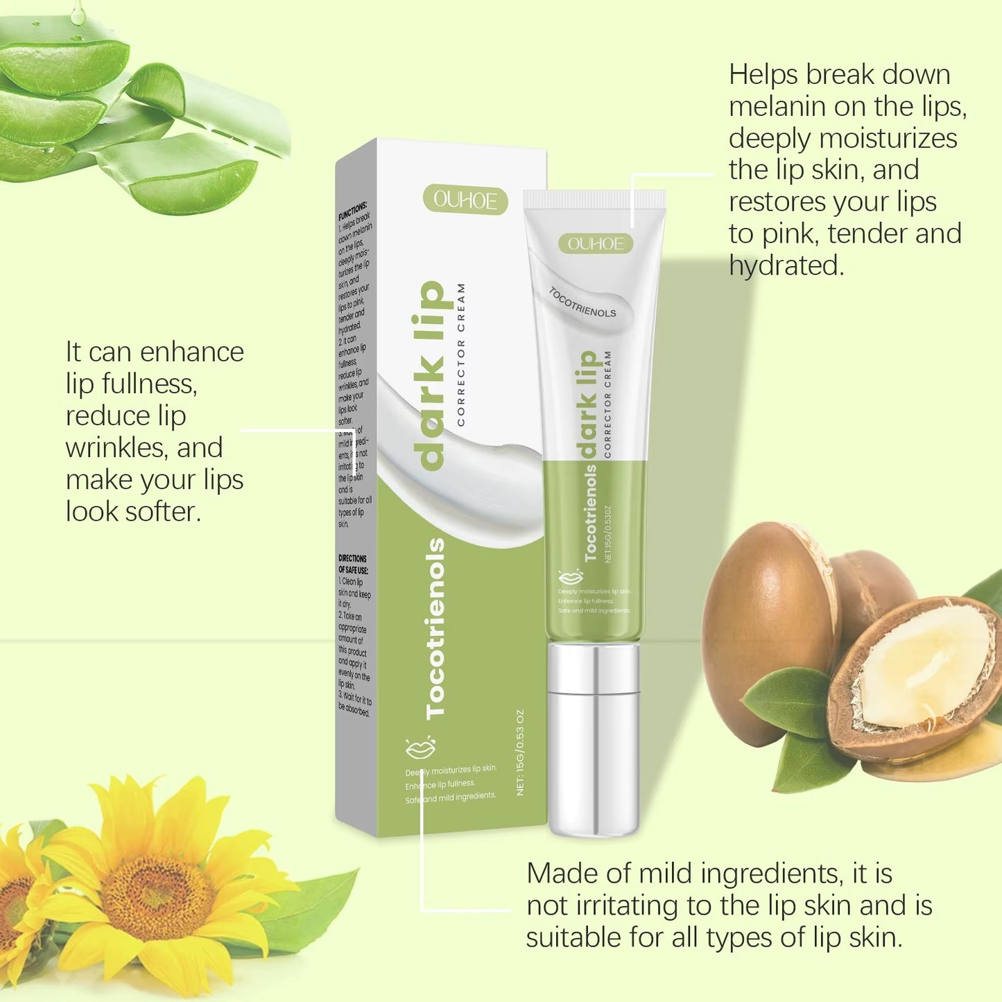 Luva Moisturizing Lip Gloss Pink Lip Plumper Balm