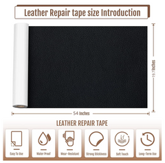 Self adhesive leather repair kit